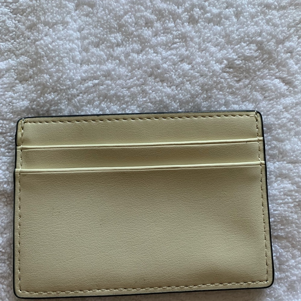 Kate Spade 2 tone metallic glitter  blue card holder - Picture 5 of 15